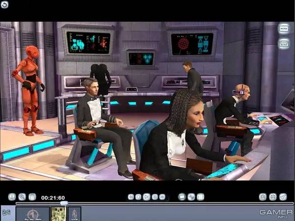 Кадр с взаимодействием персонажа и объекта в The Movies Фабрика грёз