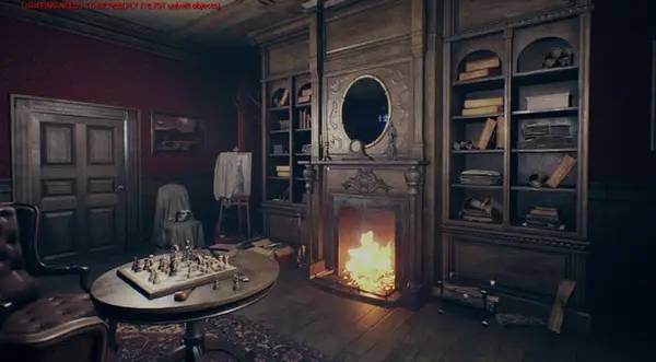 Кадр с взаимодействием персонажа и объекта в The Mystery of William Moore