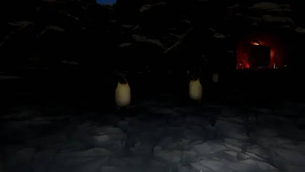 Кадр с взаимодействием персонажа и объекта в THE NAUGHTY LIST CURSE