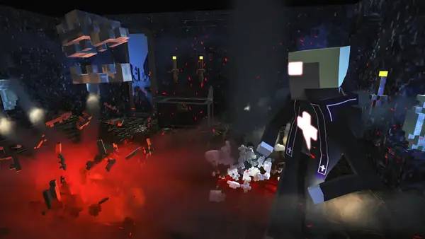 Кадр с взаимодействием персонажа и объекта в The Padre