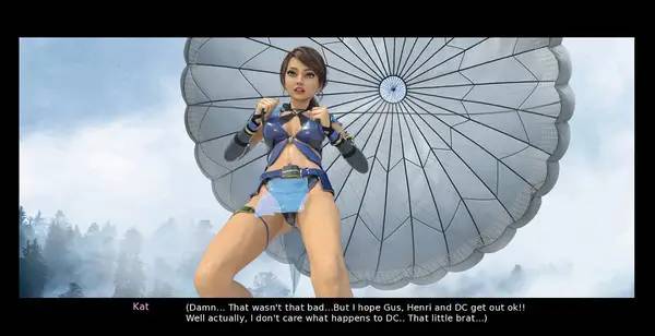 Кадр с взаимодействием персонажа и объекта в The Princess of Zunuria