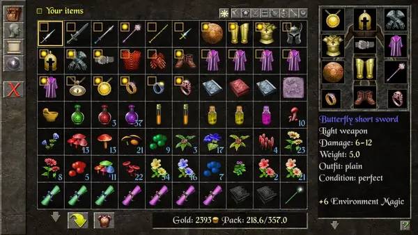 Кадр с взаимодействием персонажа и объекта в The Quest