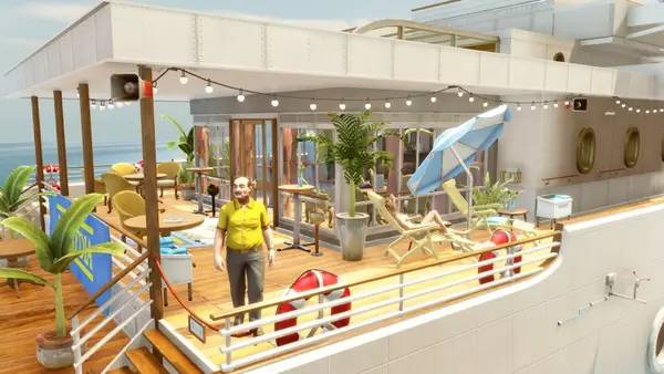 Кадр с взаимодействием персонажа и объекта в The Raven Remastered