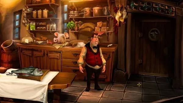 Кадр с взаимодействием персонажа и объекта в The Season of the Warlock