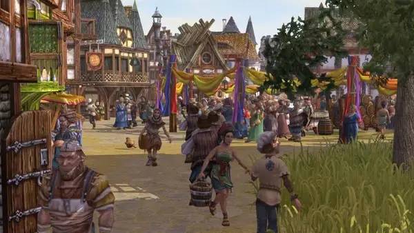 Кадр с взаимодействием персонажа и объекта в The Settlers   Rise of an Empire - History Edition