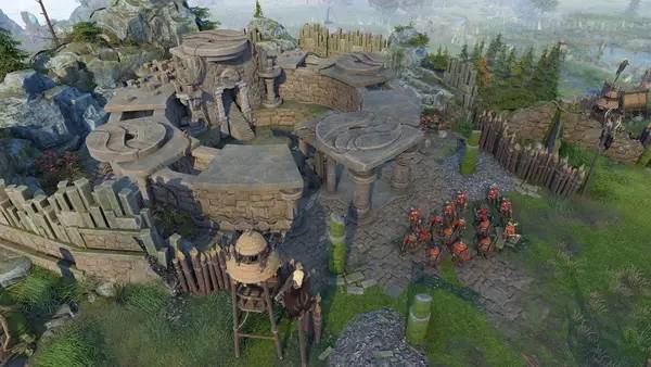 Кадр с взаимодействием персонажа и объекта в The Settlers  New Allies   Лицензия