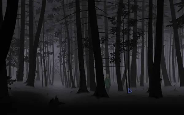 Кадр с взаимодействием персонажа и объекта в The Silent Sky Part 1