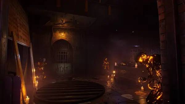 Кадр с взаимодействием персонажа и объекта в The Sorrowvirus