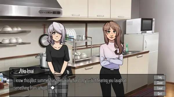 Кадр с взаимодействием персонажа и объекта в The Sound of Fireworks  The Haiku