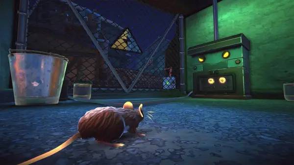 Кадр с взаимодействием персонажа и объекта в The Spirit and the Mouse