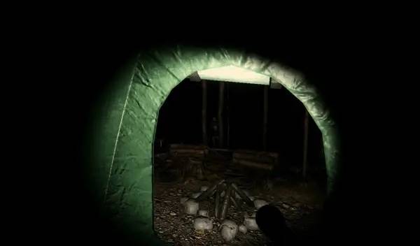 Кадр с взаимодействием персонажа и объекта в The Stalked 2