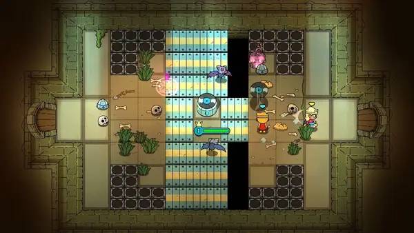 Кадр с взаимодействием персонажа и объекта в The Swords of Ditto  Mormo's Curse