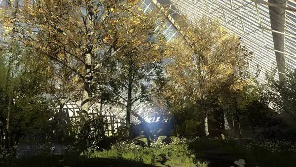 Кадр с взаимодействием персонажа и объекта в The Talos Principle  Road To Gehenna