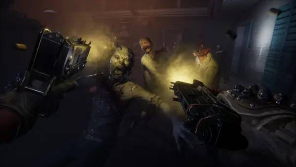 Кадр с взаимодействием персонажа и объекта в The Walking Dead  Saints and Sinners - Chapter 2  Retribution