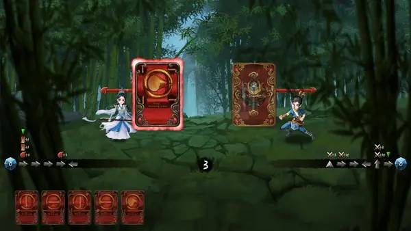 Кадр с взаимодействием персонажа и объекта в The Warlin of Heroes