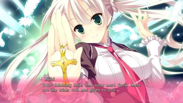 Кадр с взаимодействием персонажа и объекта в The Witch's Love Diary