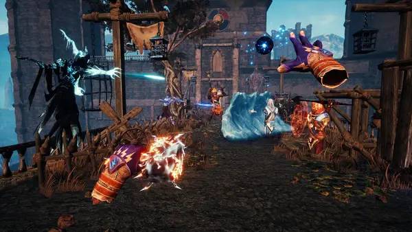 Кадр с взаимодействием персонажа и объекта в The Wizards - Dark Times