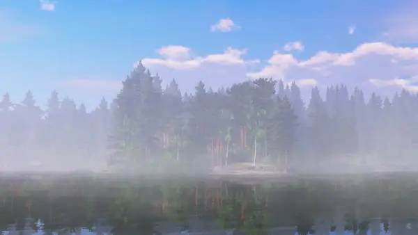 Кадр с взаимодействием персонажа и объекта в theFisher Online