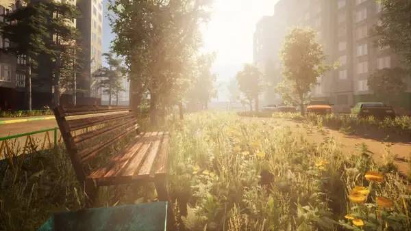 Кадр с взаимодействием персонажа и объекта в Theory of Poltaran