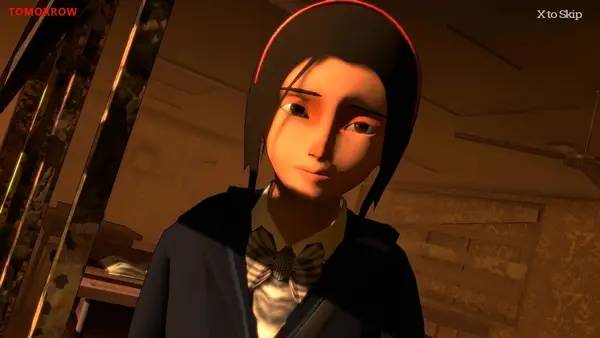 Кадр с взаимодействием персонажа и объекта в There Is No Tomorrow