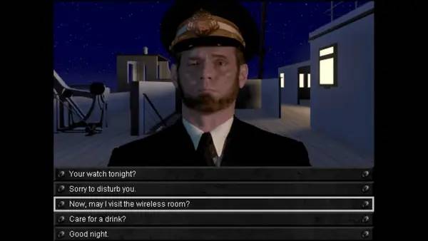 Кадр с взаимодействием персонажа и объекта в Titanic  Adventure Out Of Time