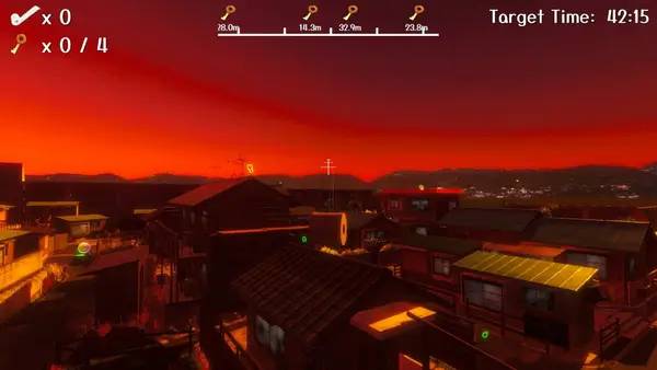 Кадр с взаимодействием персонажа и объекта в Toilet paper wants to be a basketball