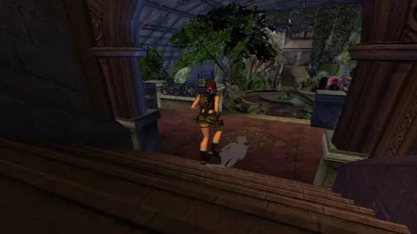 Кадр с взаимодействием персонажа и объекта в Tomb Raider 6  The Angel of Darkness