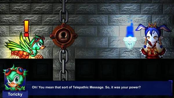 Кадр с взаимодействием персонажа и объекта в Toricky