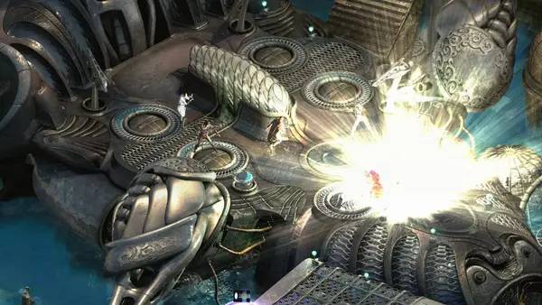 Кадр с взаимодействием персонажа и объекта в Torment  Tides of Numenera