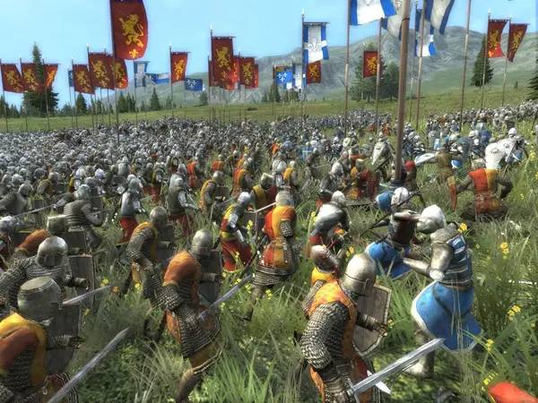 Кадр с взаимодействием персонажа и объекта в Total War MEDIEVAL 2 – Definitive Edition