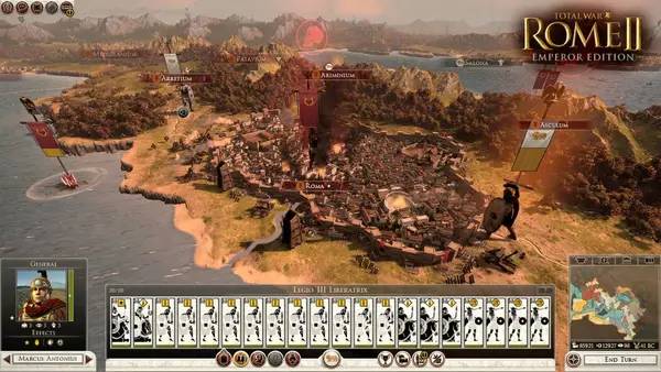 Кадр с взаимодействием персонажа и объекта в Total War  ROME 2 - Emperor Edition