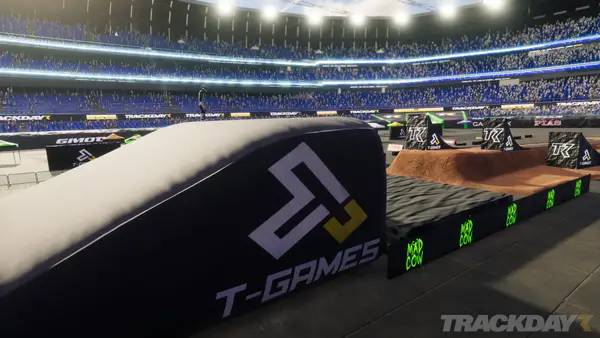 Кадр с взаимодействием персонажа и объекта в TrackDayR