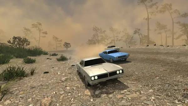 Кадр с взаимодействием персонажа и объекта в Traffic Chase