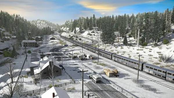 Кадр с взаимодействием персонажа и объекта в Trainz Railroad Simulator 2022