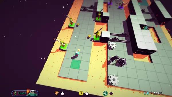 Кадр с взаимодействием персонажа и объекта в Trapper's Delight