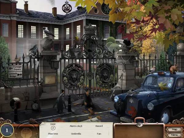 Кадр с взаимодействием персонажа и объекта в Treasure Masters, Inc.  The Lost City