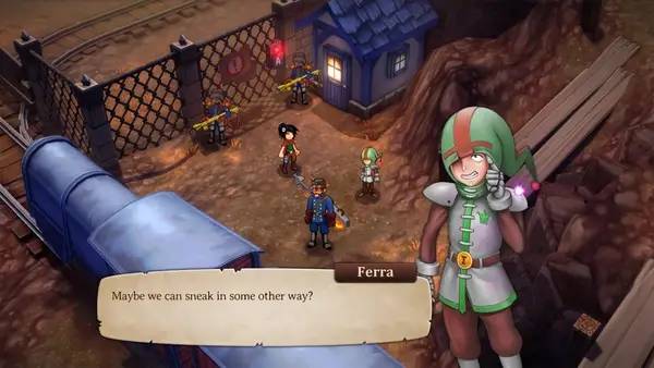 Кадр с взаимодействием персонажа и объекта в Trulon The Shadow Engine