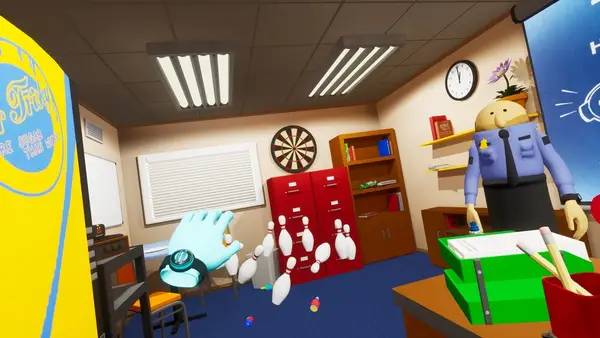 Кадр с взаимодействием персонажа и объекта в TSA Frisky