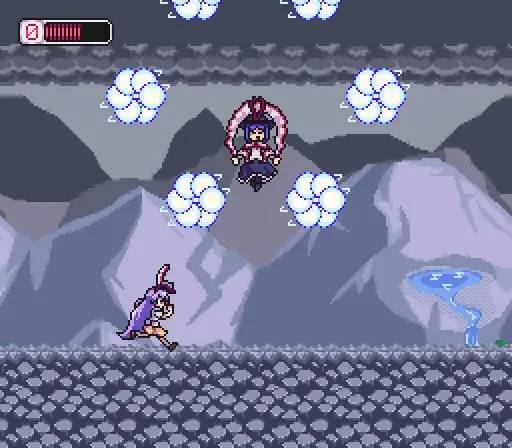 Кадр с взаимодействием персонажа и объекта в UDONGEIN X