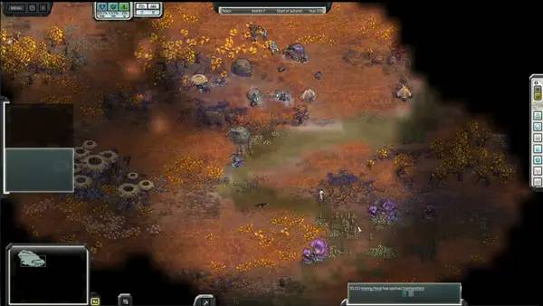 Кадр с взаимодействием персонажа и объекта в Unclaimed World