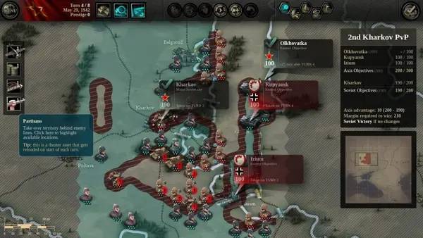 Кадр с взаимодействием персонажа и объекта в Unity of Command  Stalingrad Campaign
