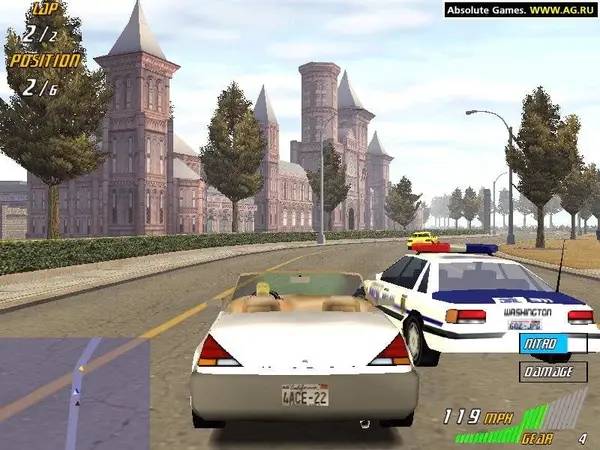 Кадр с взаимодействием персонажа и объекта в US Racer