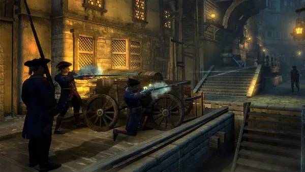 Кадр с взаимодействием персонажа и объекта в Vendetta - Curse of Raven's Cry