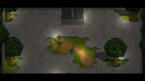 Кадр с взаимодействием персонажа и объекта в Vessels of Decay