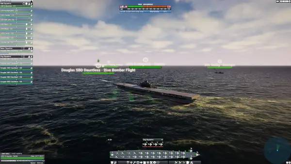 Кадр с взаимодействием персонажа и объекта в Victory At Sea Pacific