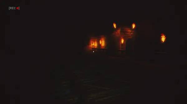 Кадр с взаимодействием персонажа и объекта в Vincent's Horror Story
