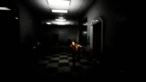 Кадр с взаимодействием персонажа и объекта в Violation