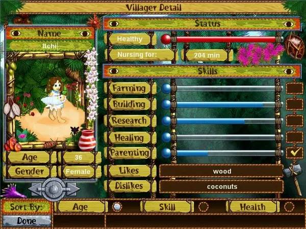 Кадр с взаимодействием персонажа и объекта в Virtual Villagers - The Secret City