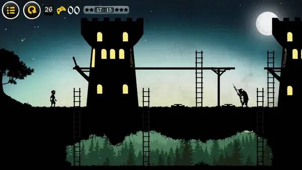 Кадр с взаимодействием персонажа и объекта в Vive le Roi