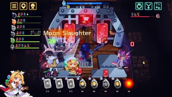 Кадр с взаимодействием персонажа и объекта в Vivid Knight